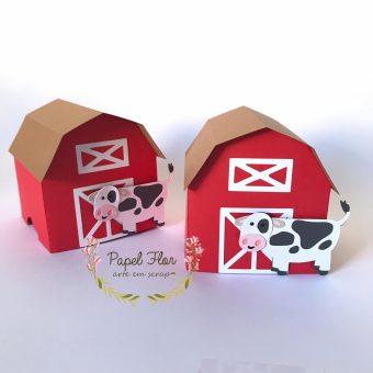 Caixa Celeiro Vaquinha - Fazendinha