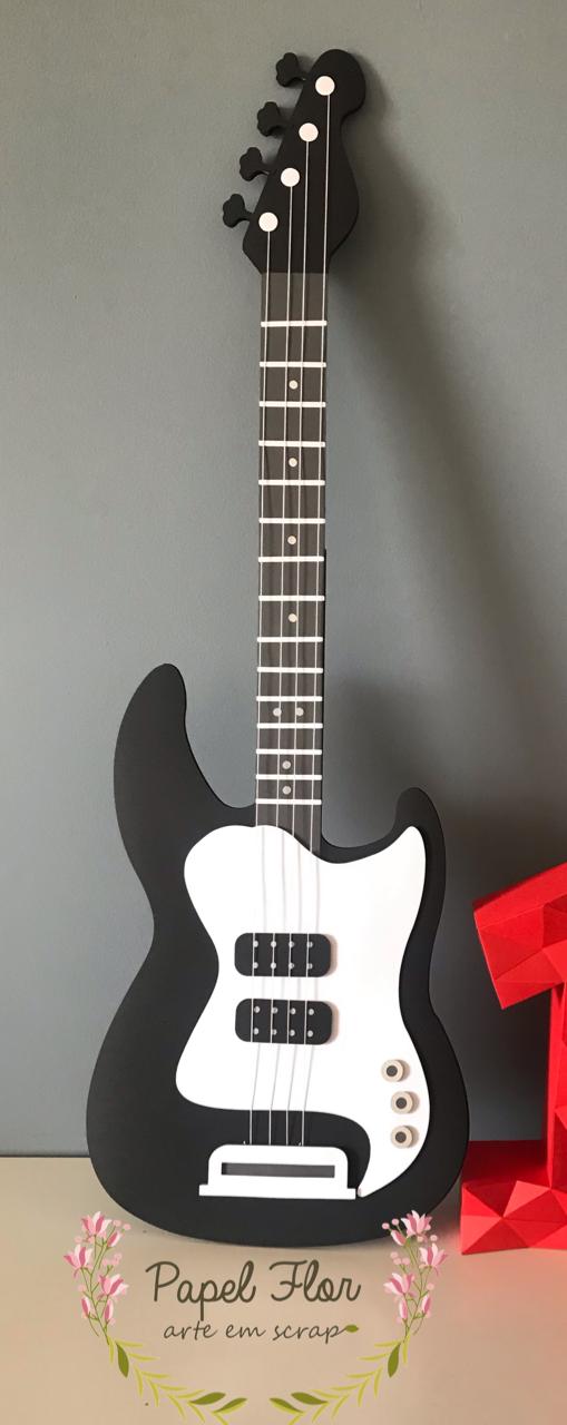 Guitarra Máxi Scrap decorativa