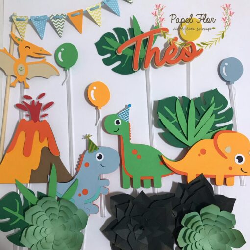 Kit topper - Baby Dino