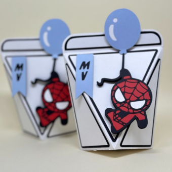 Caixa Homem Aranha Cute Polígonos_PF