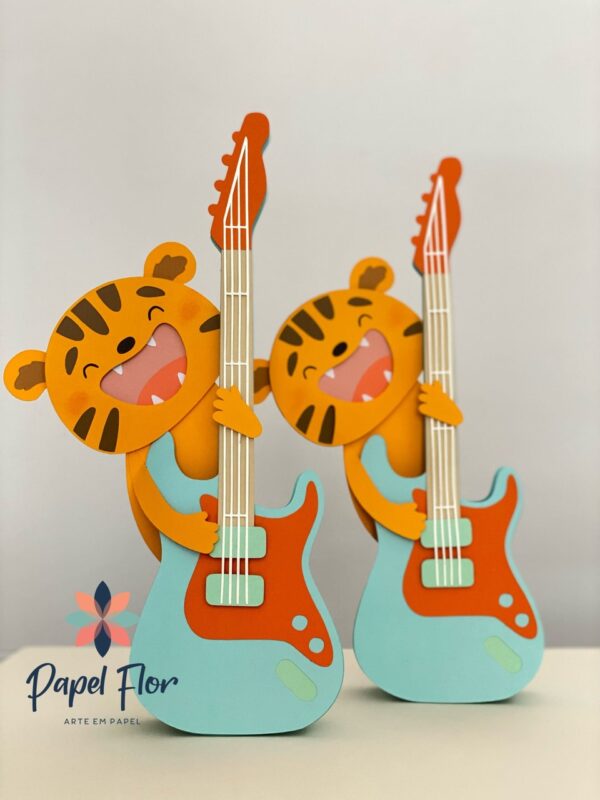 Caixa Guitarra Tigre_ animais músicos PF