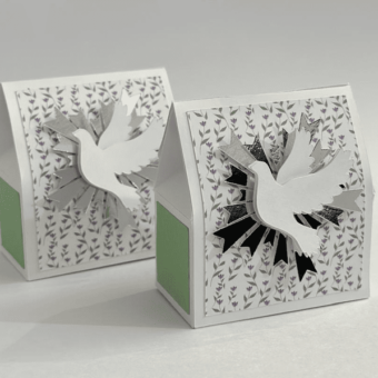 Caixa envelope Batizado Lavanda Batizado Lavanda_arquivo de corte